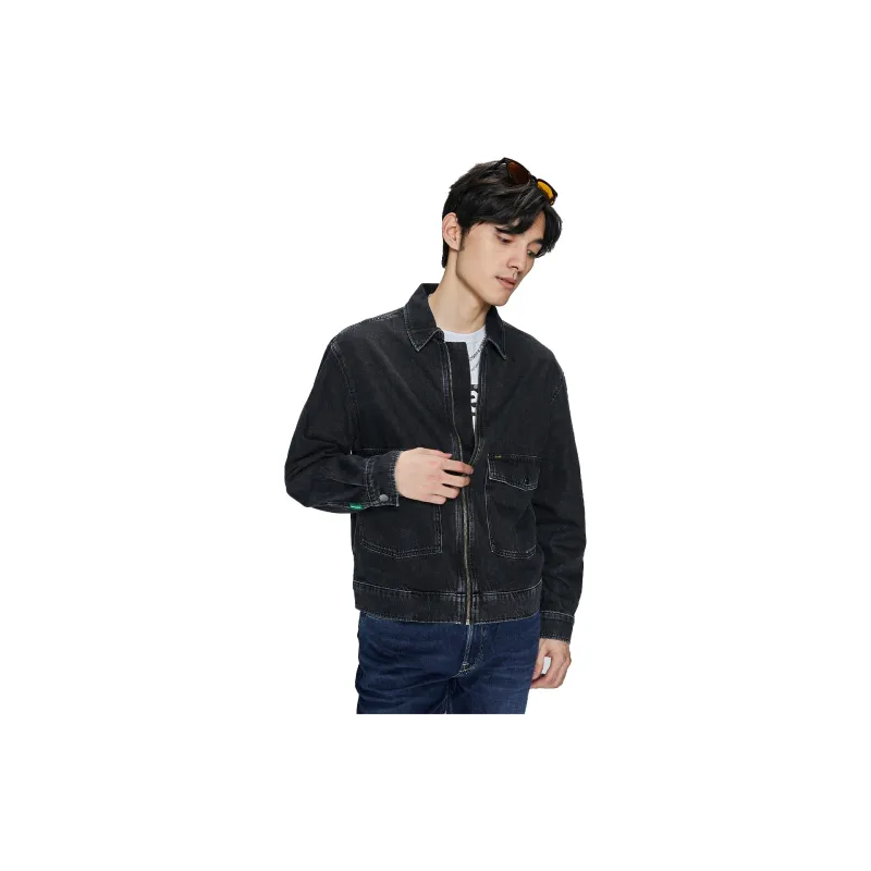Lee SS23 Jacket Spring And Autumn Men's Black-4