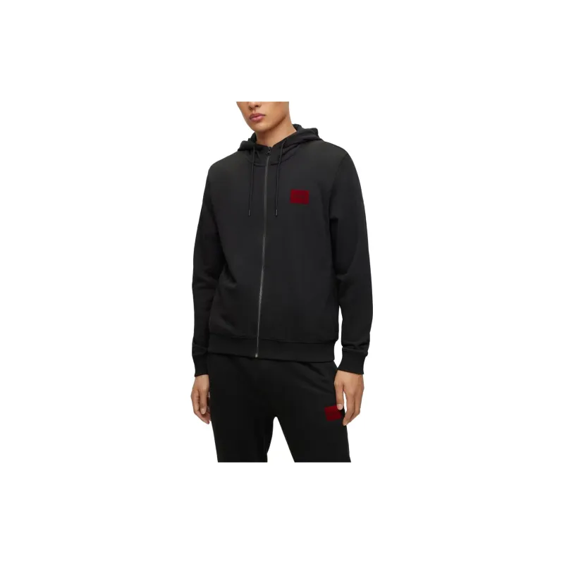 HUGO BOSS Zipped Drawstring Hoodie-3