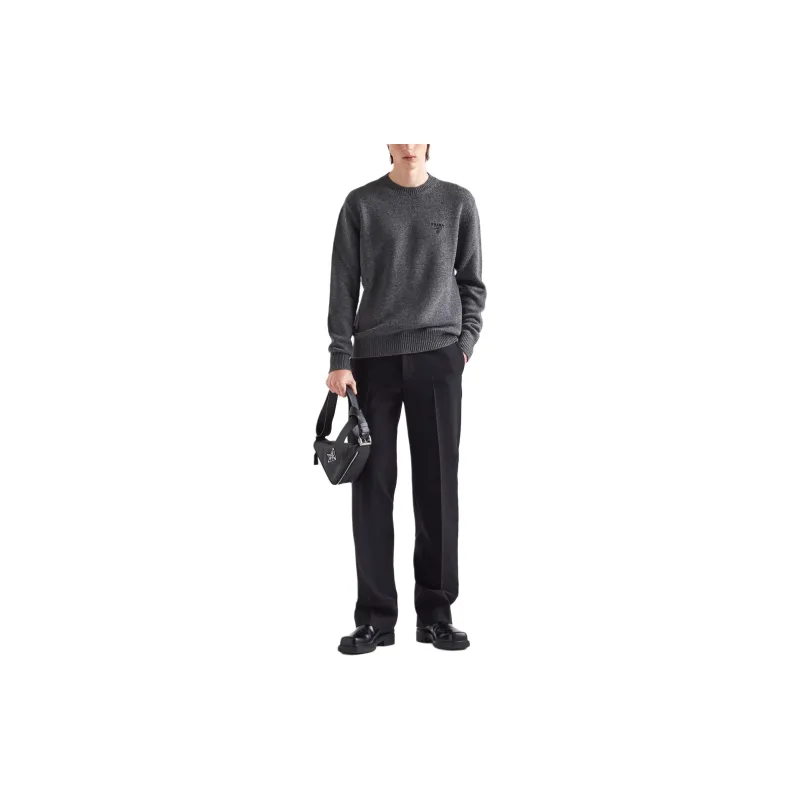 PRADA Sweaters Men Gray-1