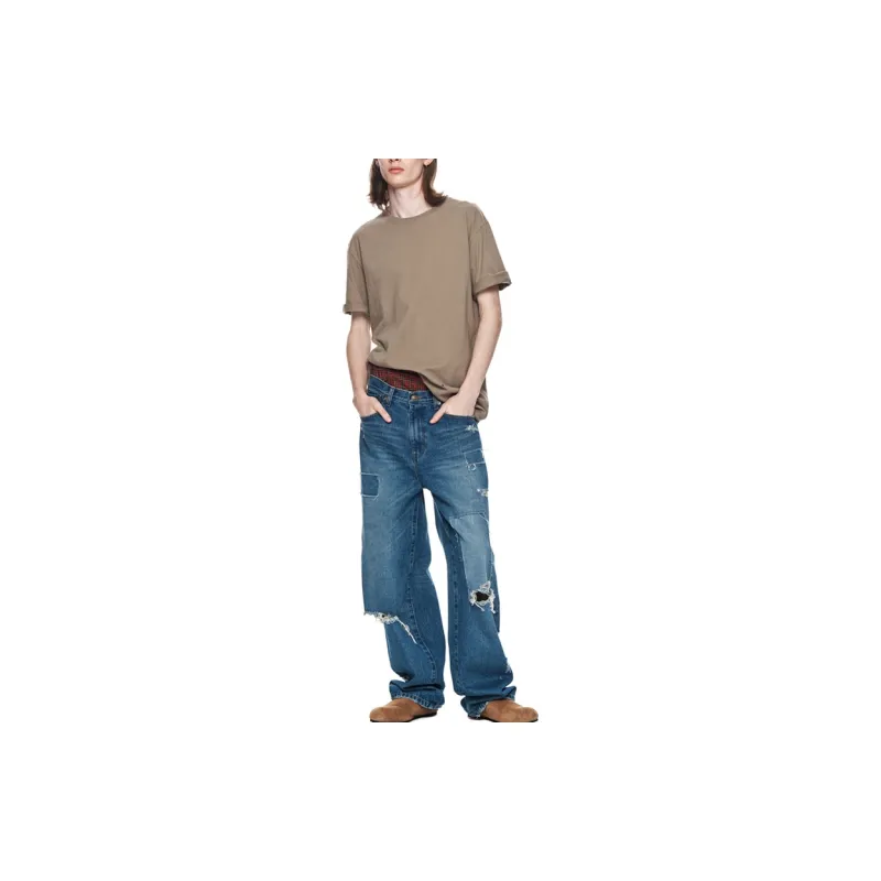 MATIN KIM T-Shirts Unisex Beige-2