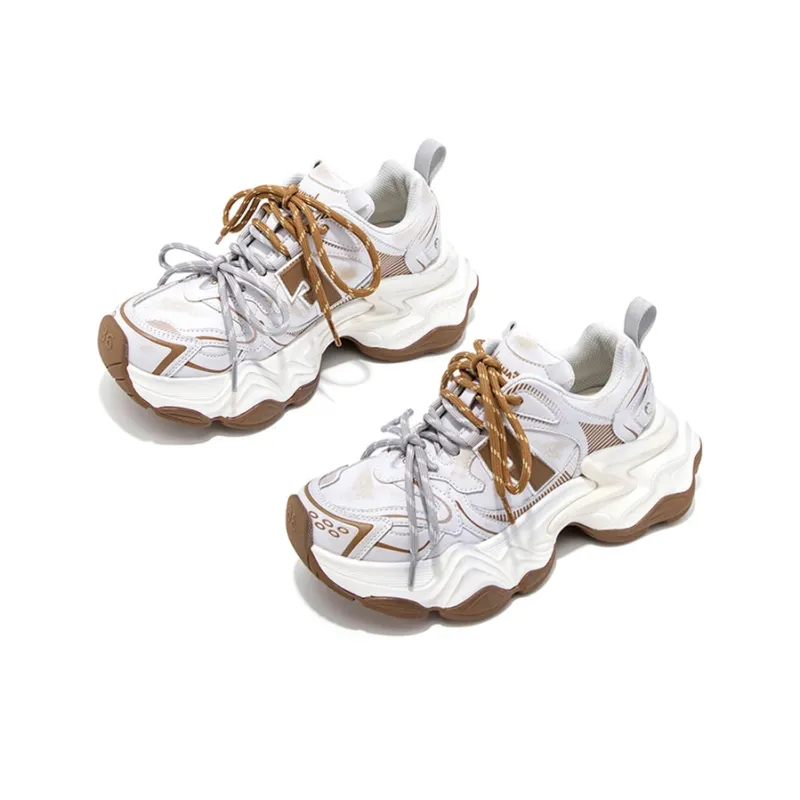 FALLINMISS Star Sea Shoe Series Height Increasing Warmth Low-Top Chunky Sneakers Women's-23