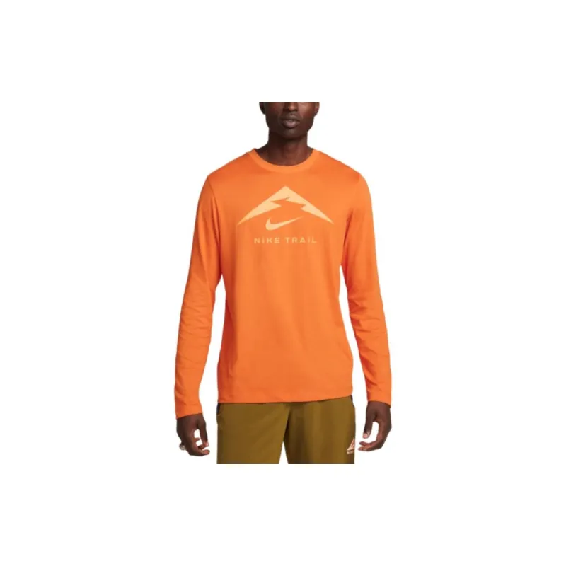 Nike T Shirts Men Orange-2