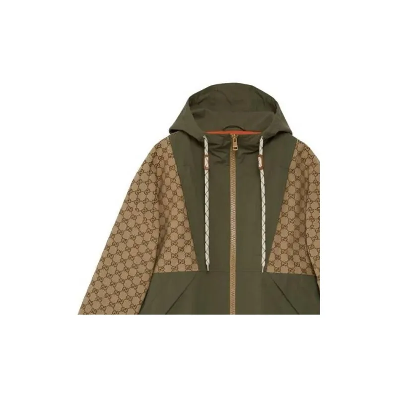 GUCCI Gg Canvas Hooded Jacket-5