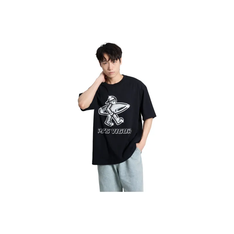 PJ's Vigor T Shirts Unisex Black-3