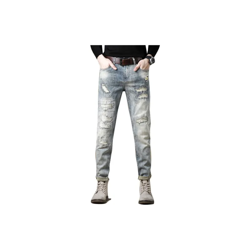 FAIRWHALE Jeans Unisex Denim Blue-2