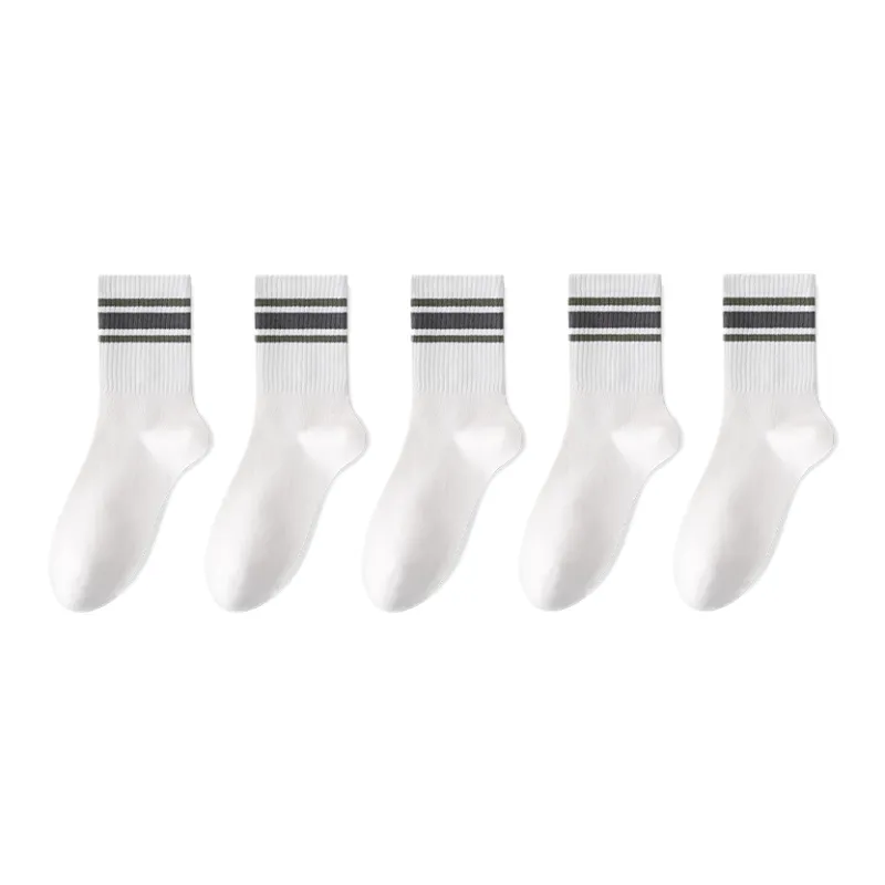 Lan Miao Mid Calf Socks Men's 5 Pack-12