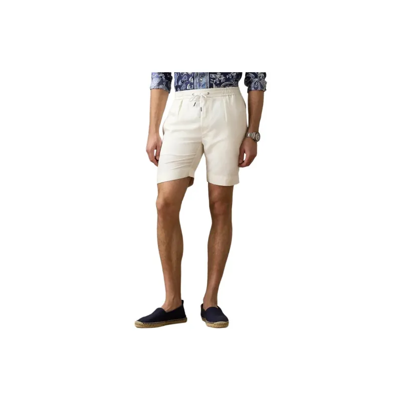 Polo Ralph Lauren Silk Linen Drawstring Short Denim Shorts Men's White-2