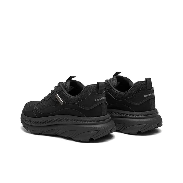 RED DRAGONFLY Height Increasing Low Top Casual Running Shoes Men's Black Khaki White-4
