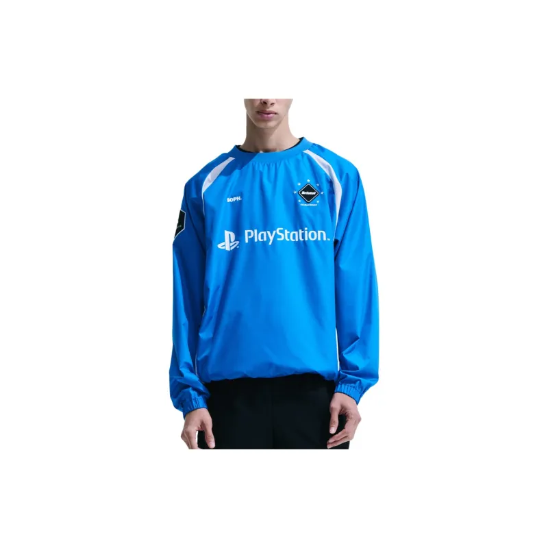 Playstation X F.C Real Bristol PlayStation Co-brand T-Shirts Unisex Blue-3