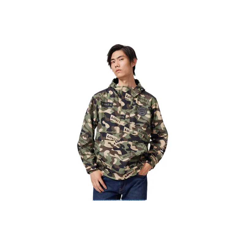 Levi's Jackets Coats Unisex Army Green-3