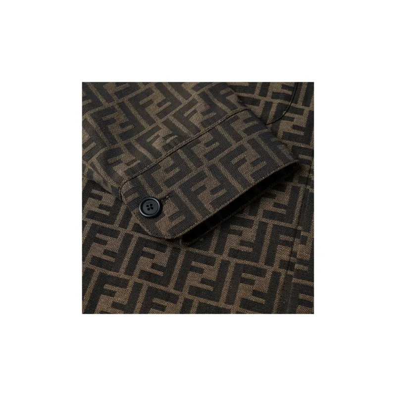 FENDI All Over Monogram Jacquard Overshirt-3