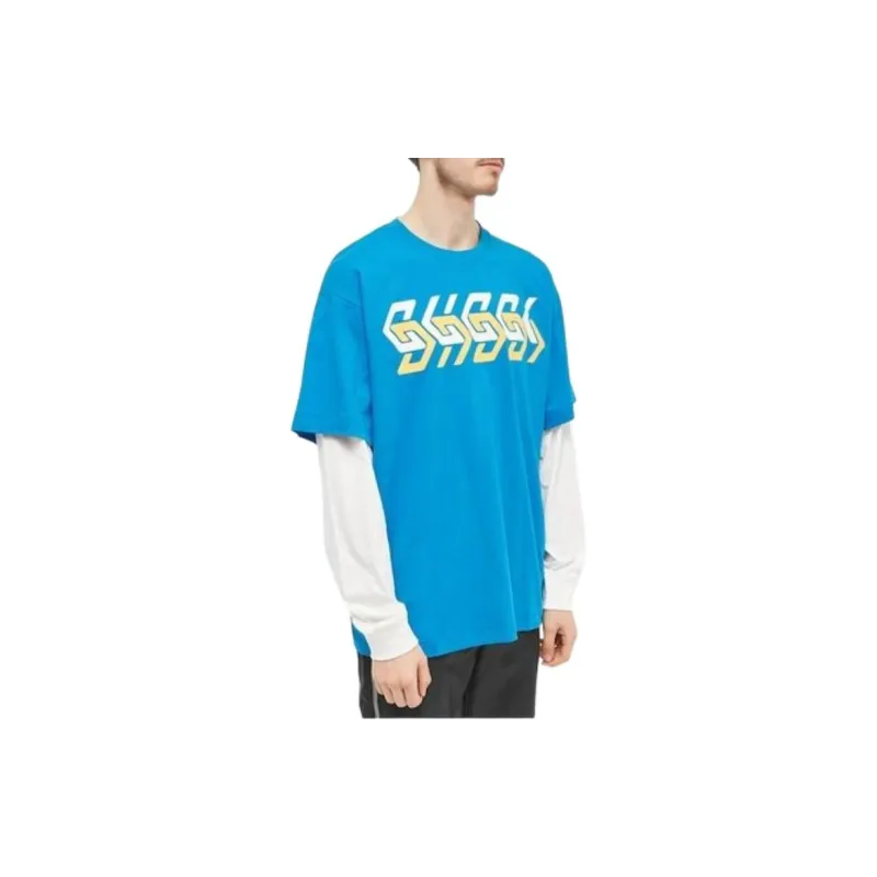 GUCCI T Shirts Men Blue-3