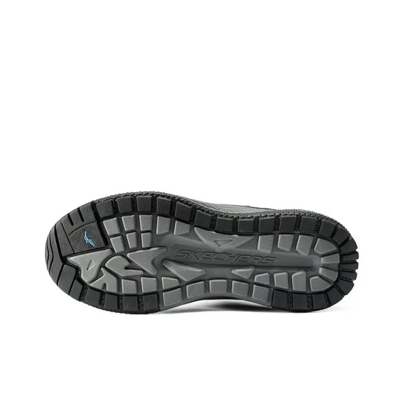 Skechers SKECHERS MENS USA Anti Slip Wear Resistant Mid Top Outdoor Shoes Men's Black-4