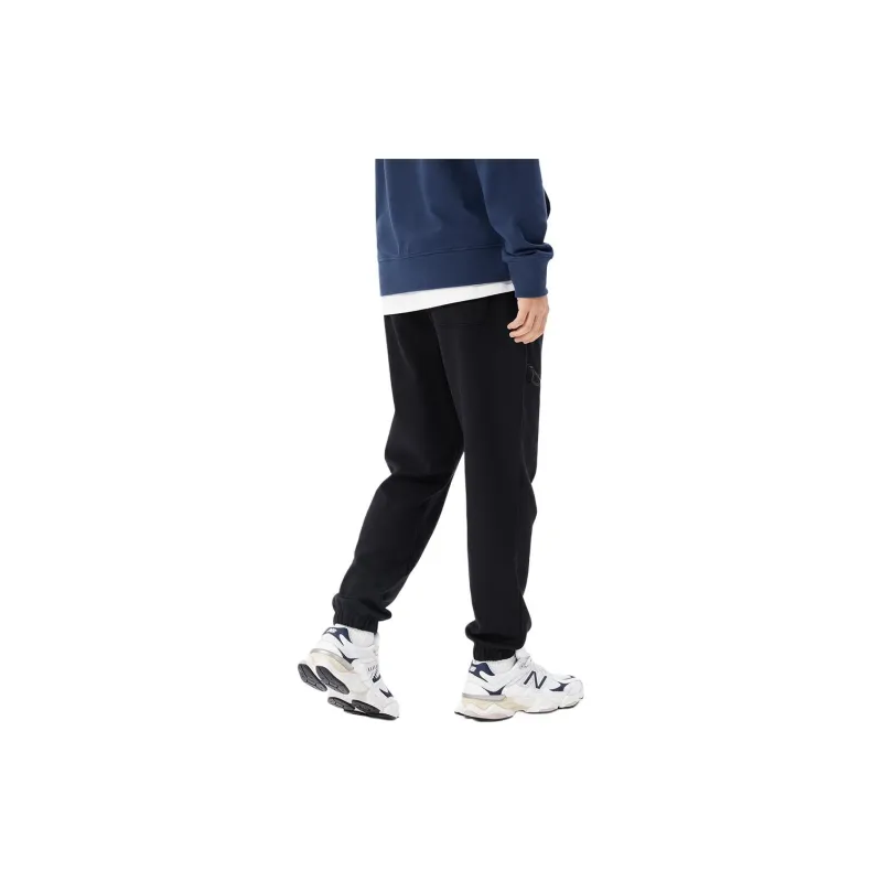 New Balance Knitted Sweatpants Men Black-4