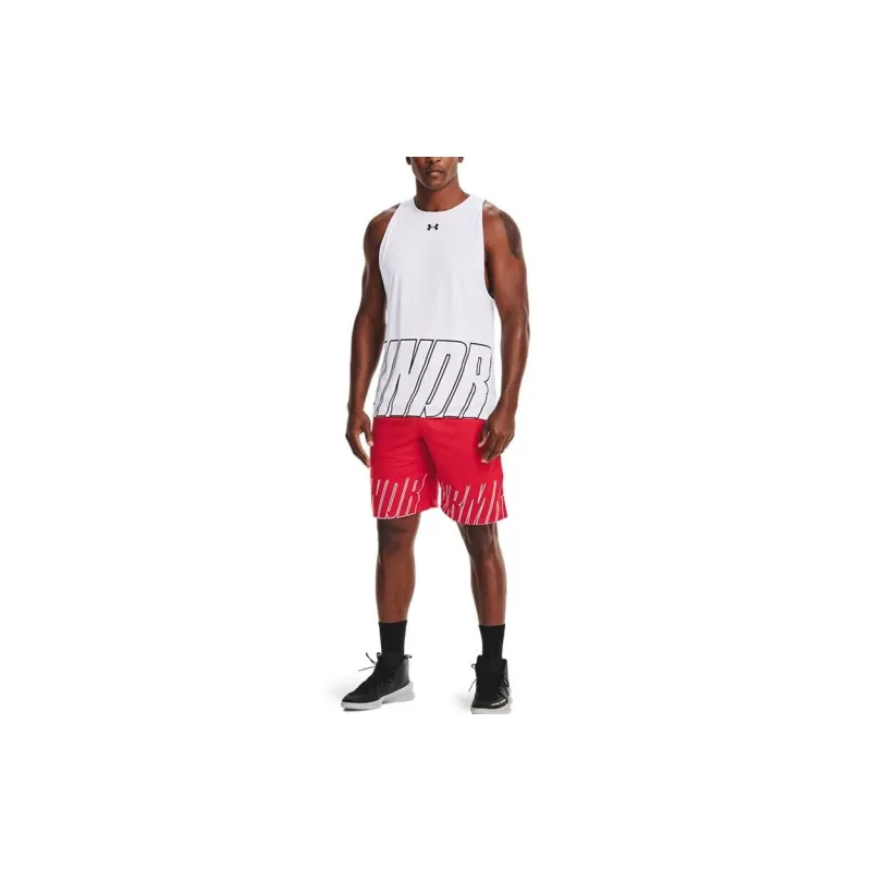 Under Armour Baselin Basketball Shorts Men Red-4