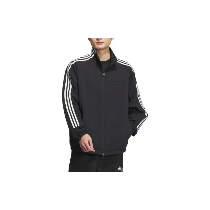 Adidas 3 Stripes Jacket Unisex Black-3