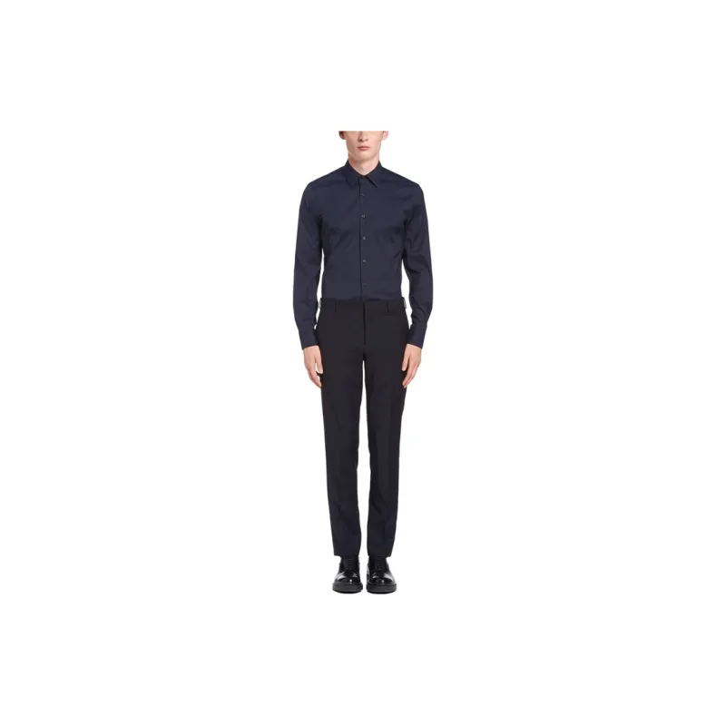 PRADA Shirts Men Navy Blue-1
