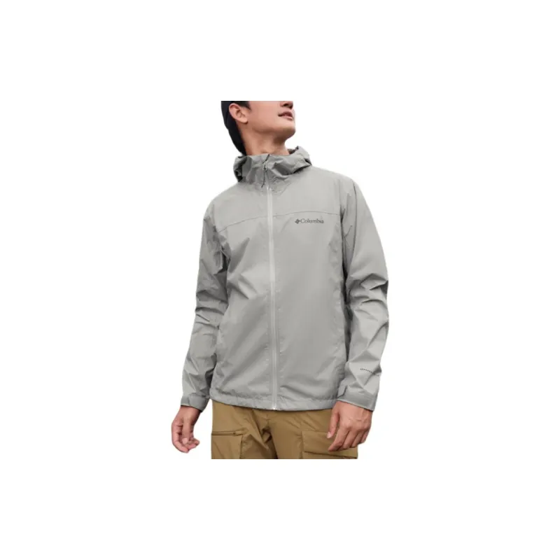 Columbia Water Resistant Windbreaker Jacket Men's Gray-2