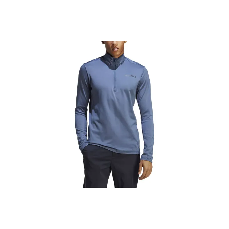 Adidas MULTI 1/2 FL Sweatshirt Men's Blue Gray-1