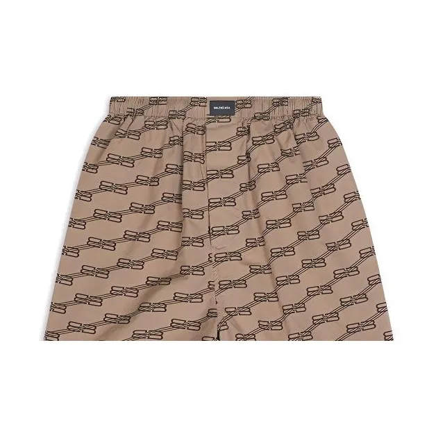 Balenciaga SS22 Casual Shorts Men's Brown-4