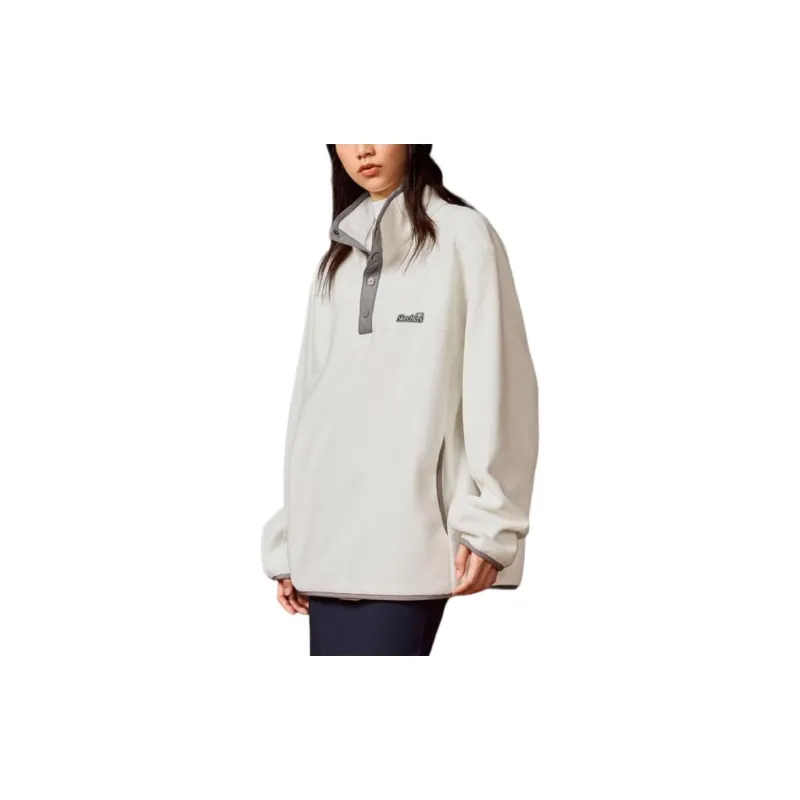 Skechers Sports Alliance Series Velvet feel Coat Unisex Marshmallow White-2