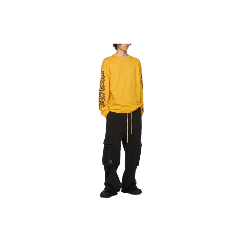 Drew House Letter Logo Series T Shirts Men Gold-2
