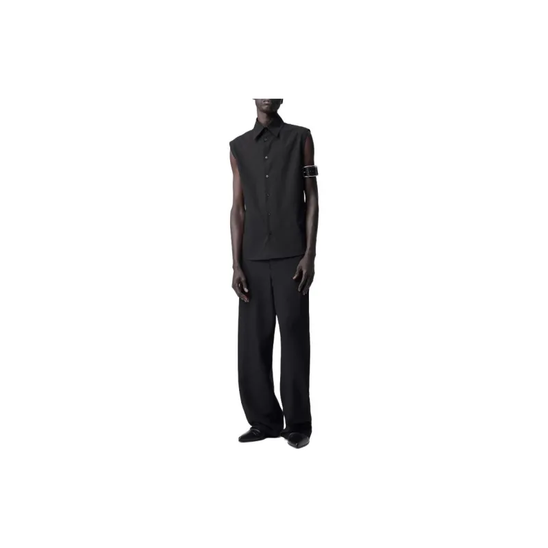 Ann Demeulemeester Boldewijn Sleeveless Shirt Shirt Men's Black-3