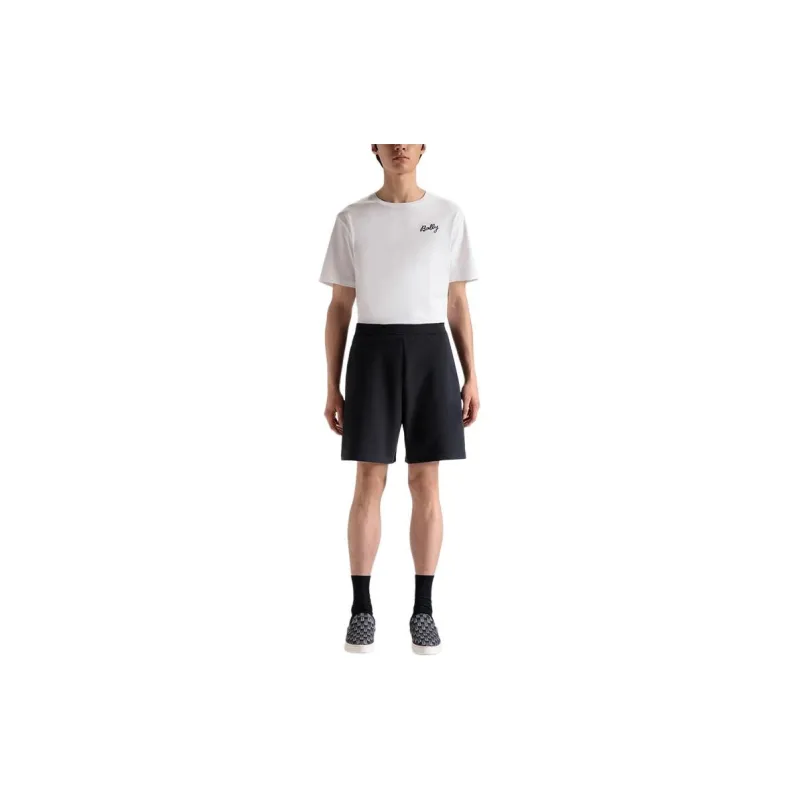 BALLY Logo embroidered Organic Cotton Shorts-2