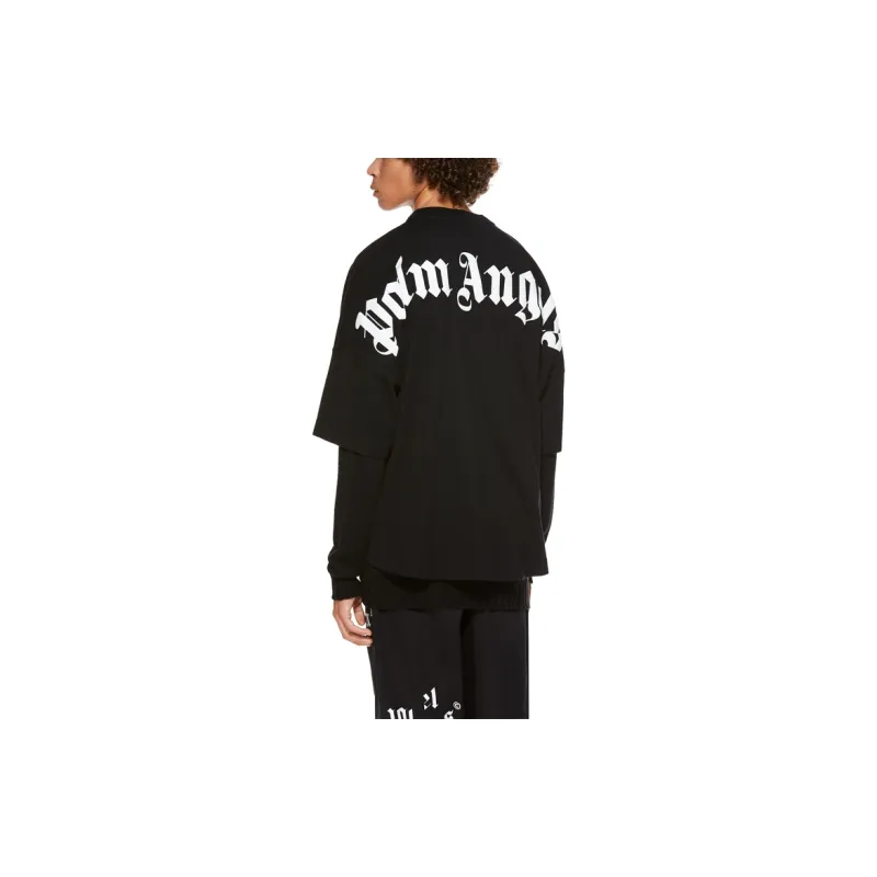 PALM ANGELS Classic Logo Print T shirt-6