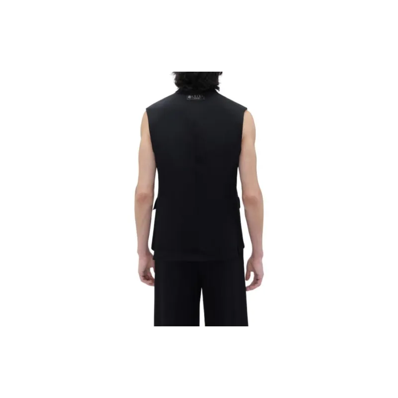 AMIRI Double-Breasted Sleeveless Blazer Jackets Coats Men's Black-6