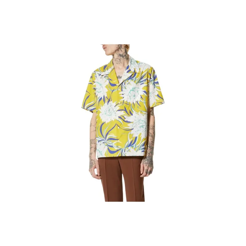 Valentino SS22 Shirt Men's Yellow-3