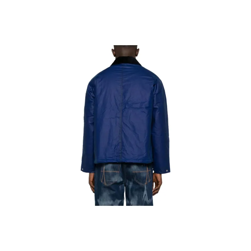 Sunflower Contrast collar Waxed Cotton Jacket-2