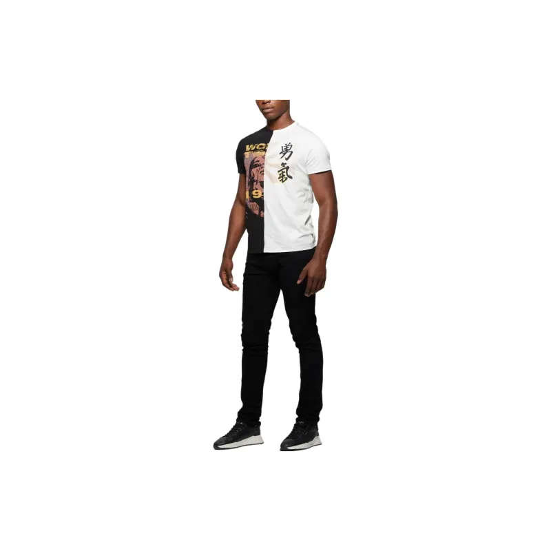 GUESS Eco Split Graphic Tee T-Shirt Men's Multicolor-1