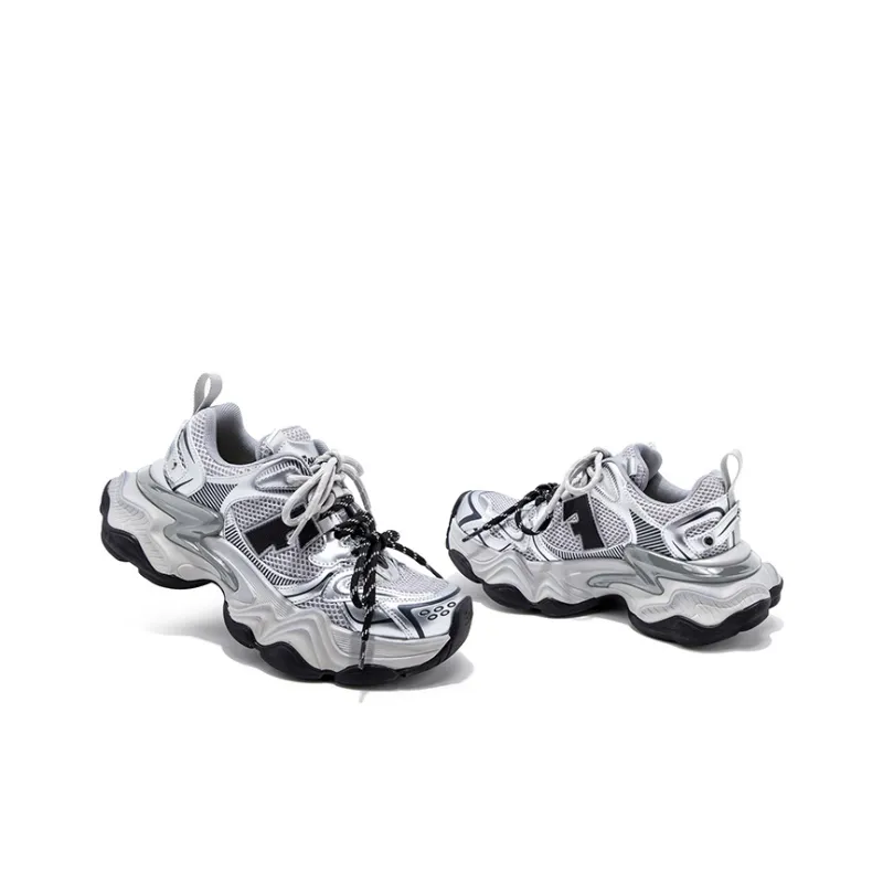 FALLINMISS Star Sea Shoe Series Height Increasing Warmth Low-Top Chunky Sneakers Women's-3