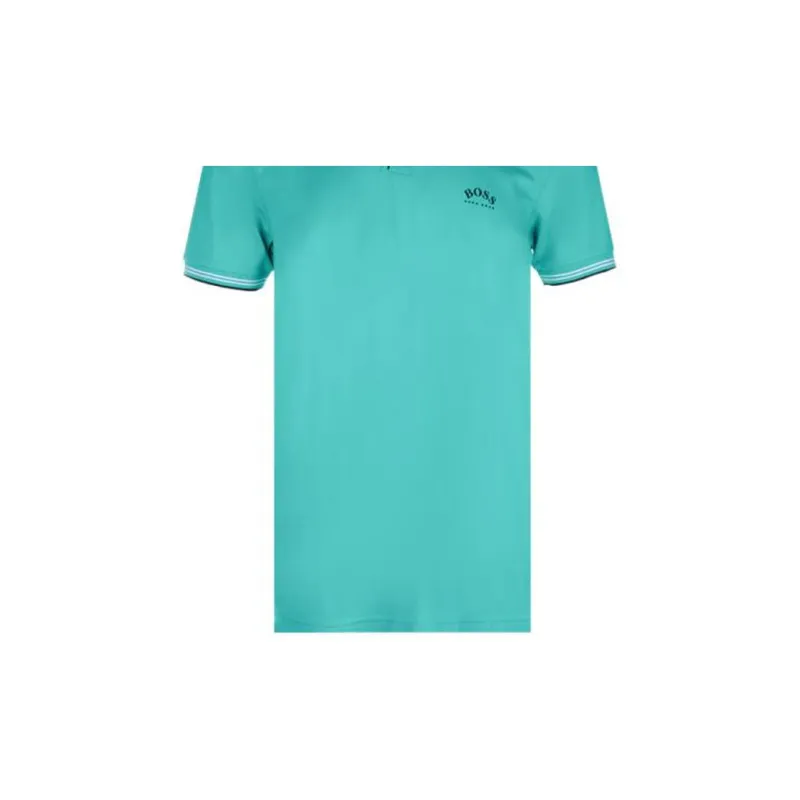 HUGO BOSS Polo Shirts Men Cyan-5