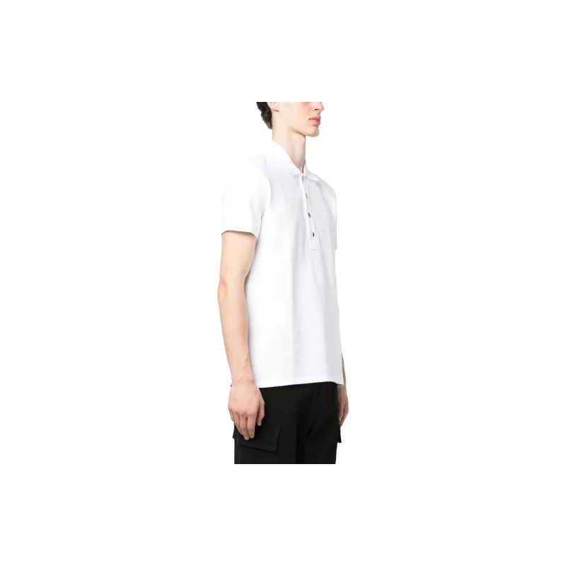 BALMAIN Monogram Straight Hem Polo Shirt-3