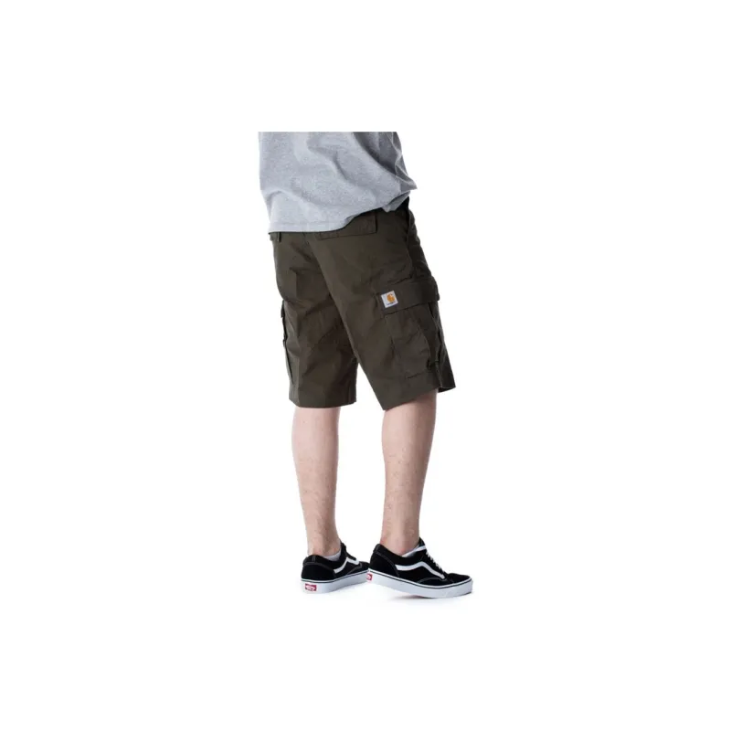 Carhartt WIP Logo Patch Knee Length Cargo Shorts-3