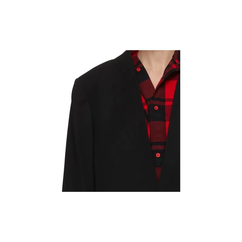 Balenciaga Business Suit Coat Men's Black-3