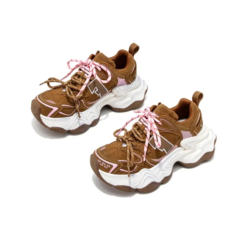 FALLINMISS Star Sea Shoe Series Height Increasing Warmth Low-Top Chunky Sneakers Women's-28