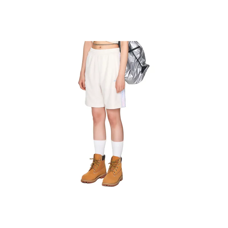 Nerdy Casual Shorts Unisex Cream-3