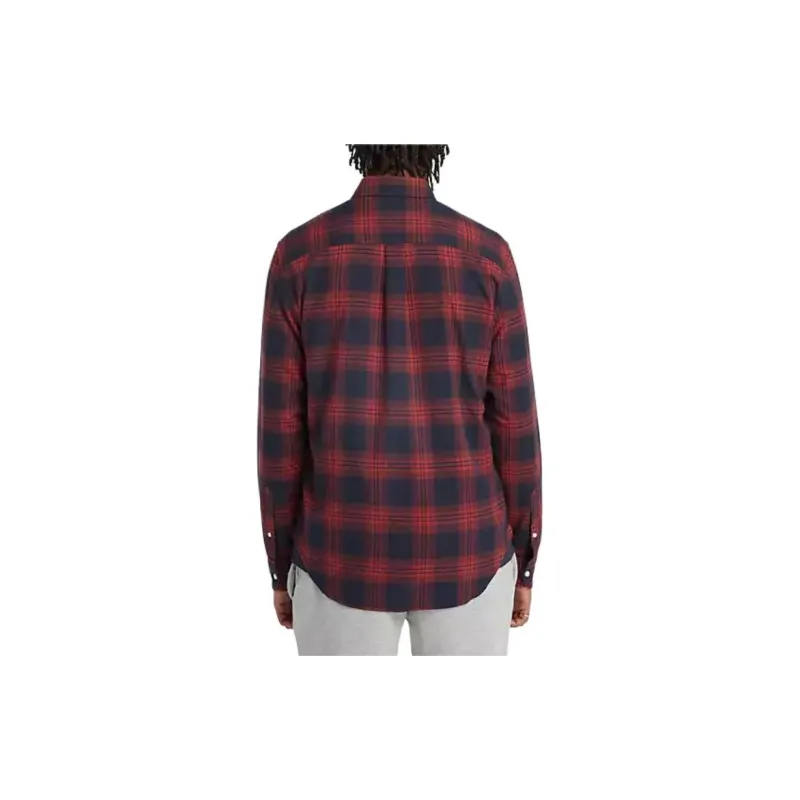 Timberland Long Sleeve Tartan Shirt Shirt Men's Red-2
