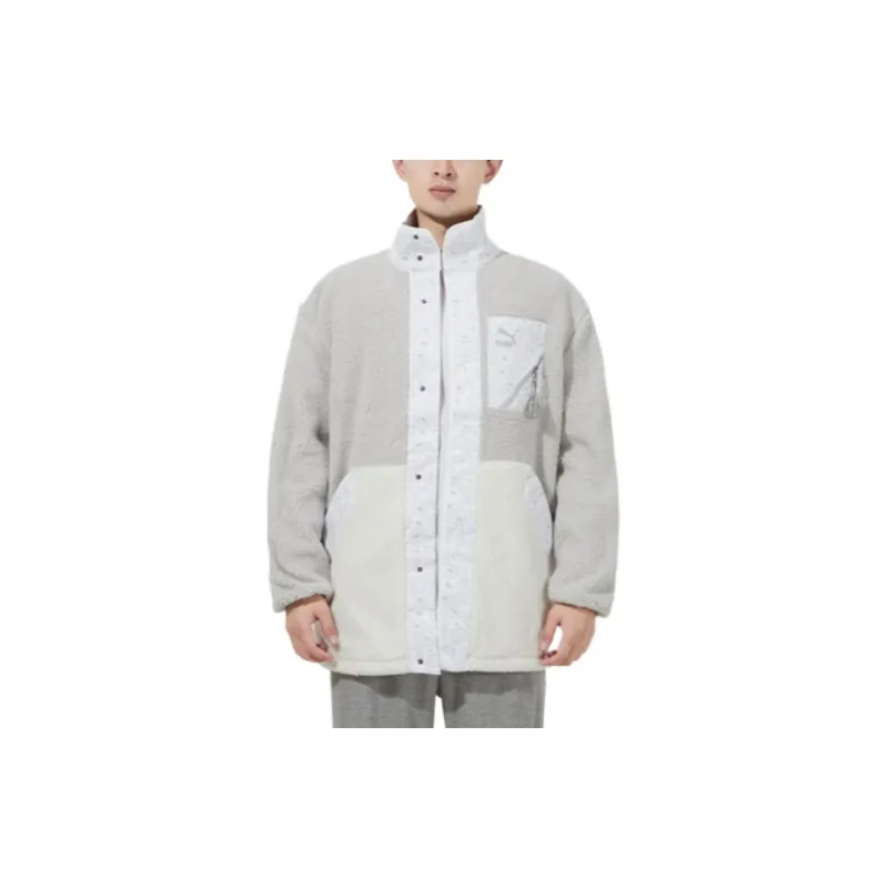 PUMA Velvet Jackets Unisex Light Gray-1