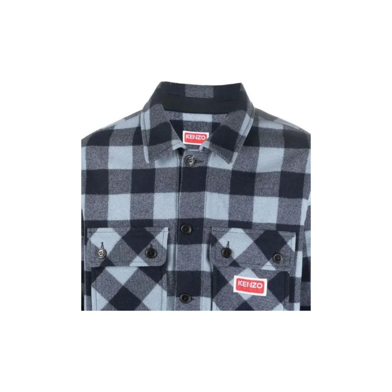 KENZO Shirts Men Sky Blue-4