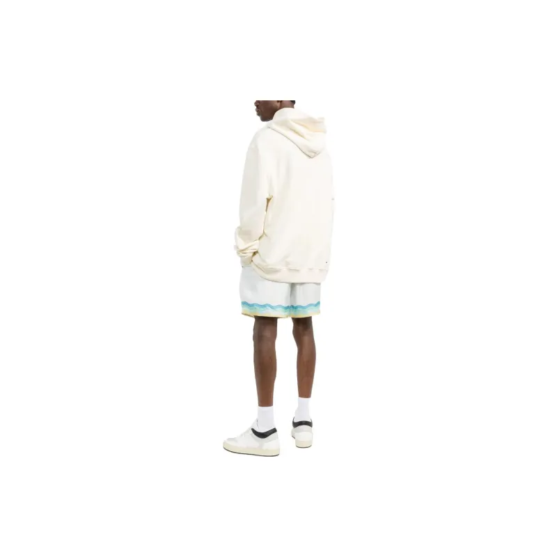 CASABLANCA Memphis Icon Silk Shorts-3