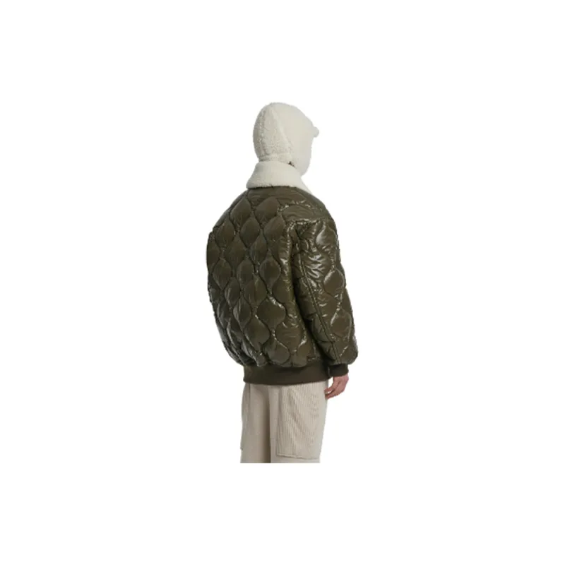 TRUNKPROJECT FW22 Solid Color Lapel Puffer Jacket Unisex Dark Brown-3