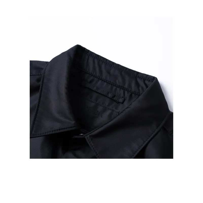 PRADA Re Nylon Triangle logo Shirt-5