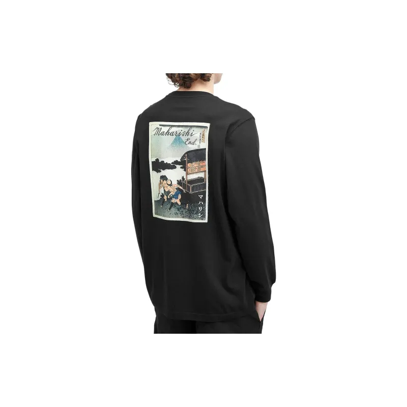 Maharishi END. Co-branded Paragraphs T-Shirts Men Black-2