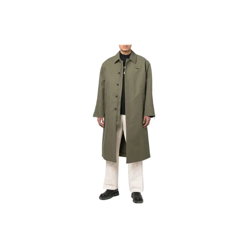 032c Logo plaque Trench Coat-1