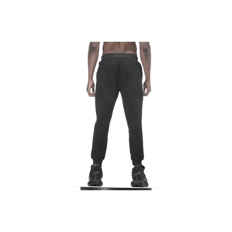 NORVINCY Elastic Cuff Micro Stretch Knitted Sweatpants For Playing Ball Unisex Black-4