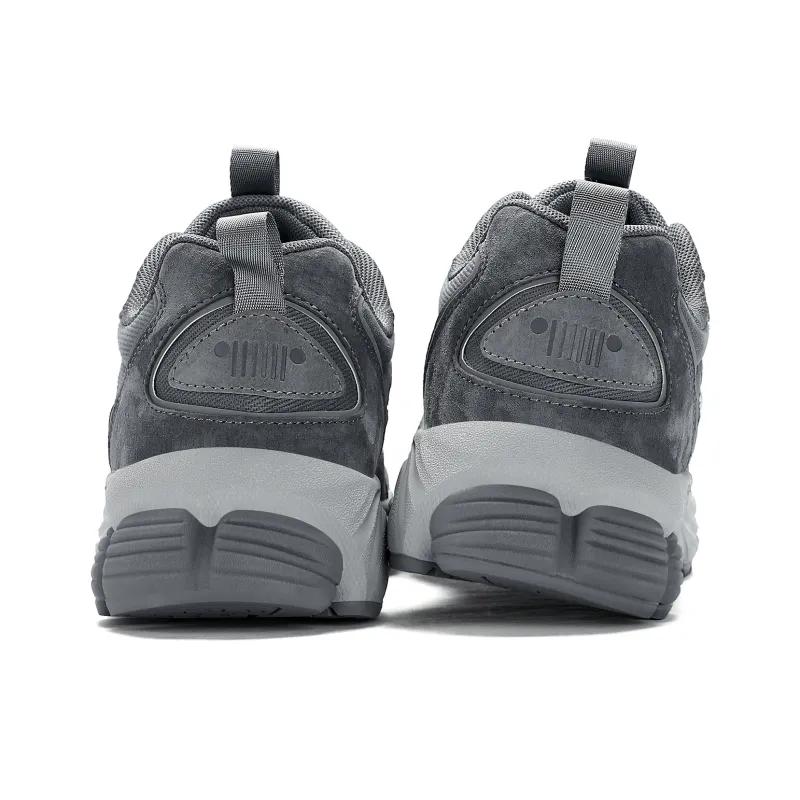 JEEP SPIRIT Slip Resistant, Abrasion Resistant, Breathable, Lightweight Low Top Running Shoes Men's Volcanic Gray-4